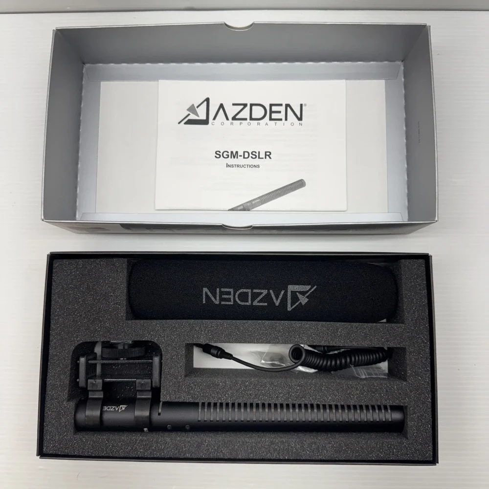 Azden SGM-DSLR‎ Broadcast Quality Shotgun Microphone for DSLR Cameras Open Box